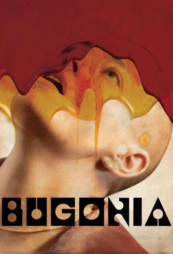 A movie poster with a Emma stone on the cover and the words Bugonia at the top