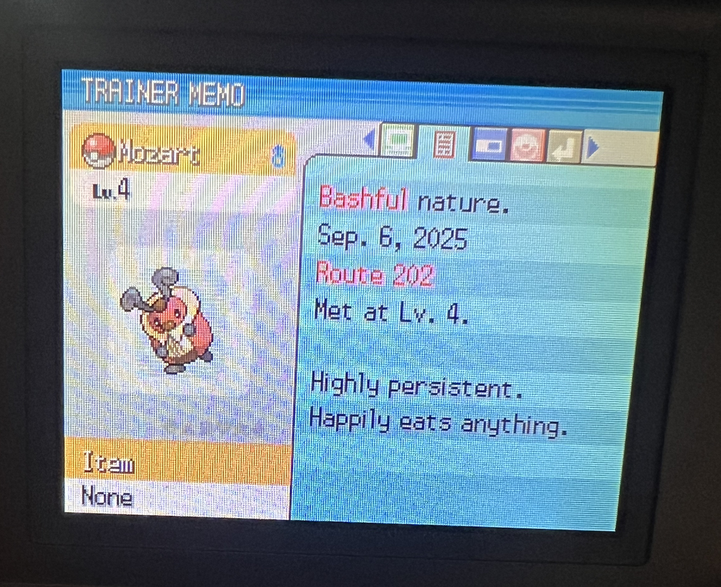 The pokemon summary of Krikitot